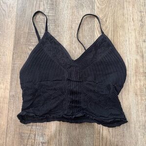 Free People Intimately Black Top Size M/L